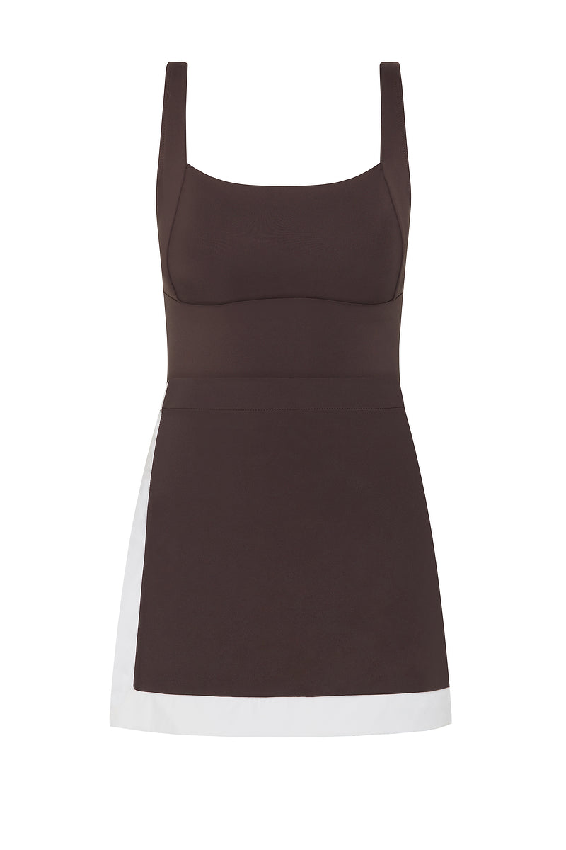 Chocolate Brown Inez 2 Piece Swim Set