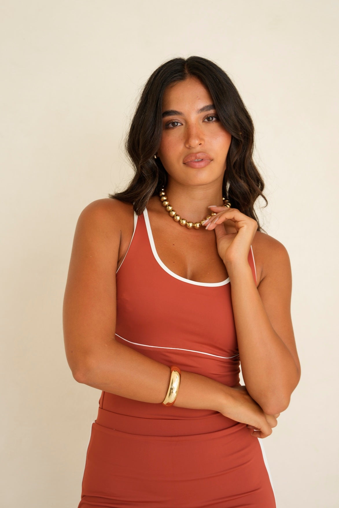 Burnt Brick Mya 2 Piece Swim Set