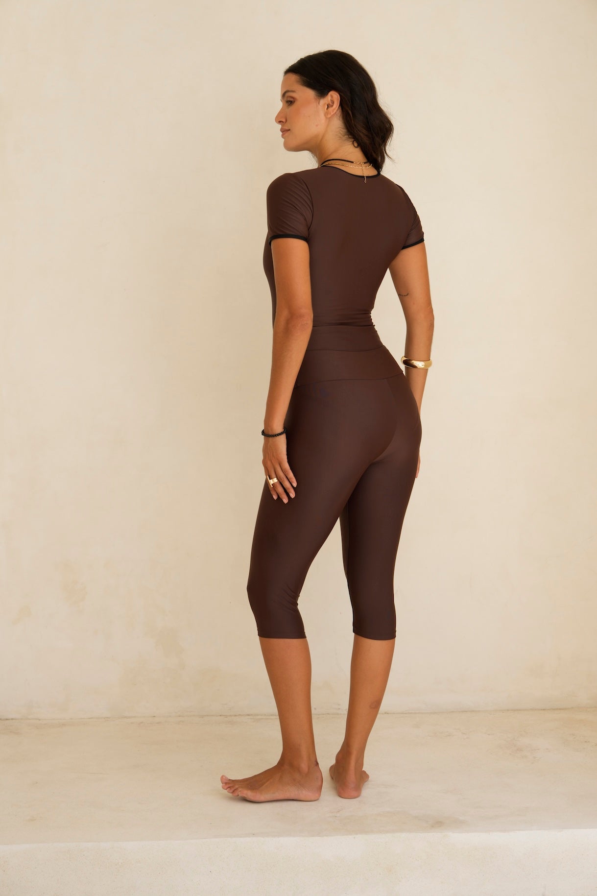 Chocolate Brown Layla 3 Piece Swim Set