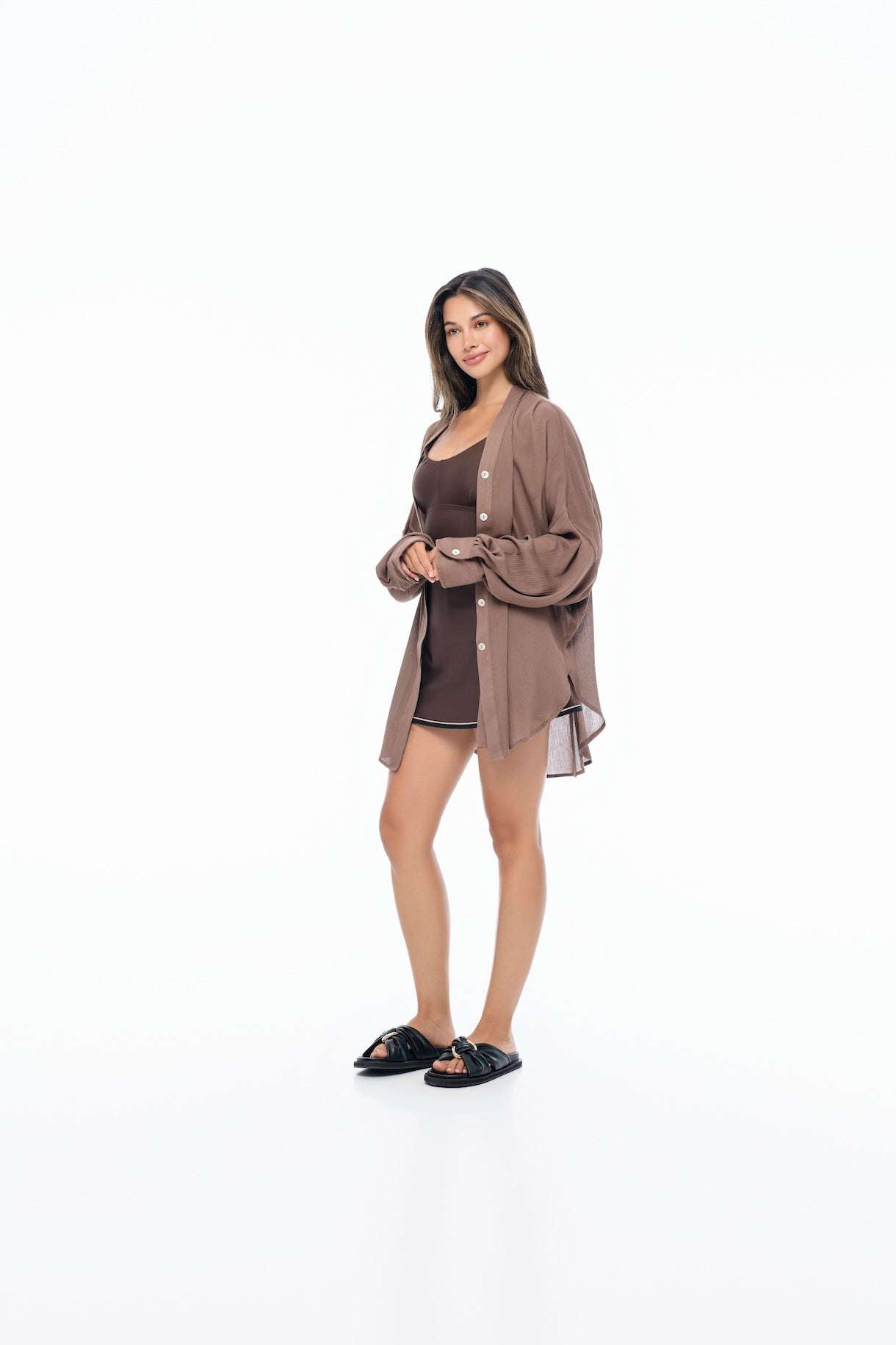 Tan Brown Elira Tunic