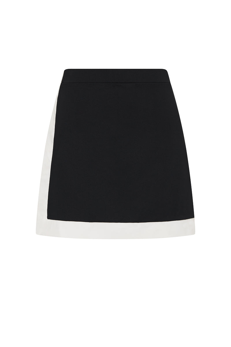 BLACK INEZ SWIM SKIRT