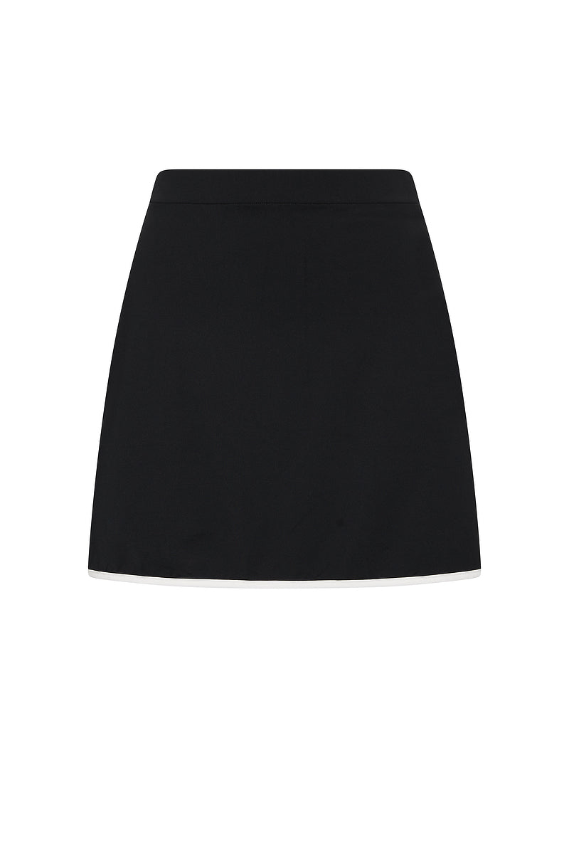 CLASSIC BLACK MYA SWIM SKIRT