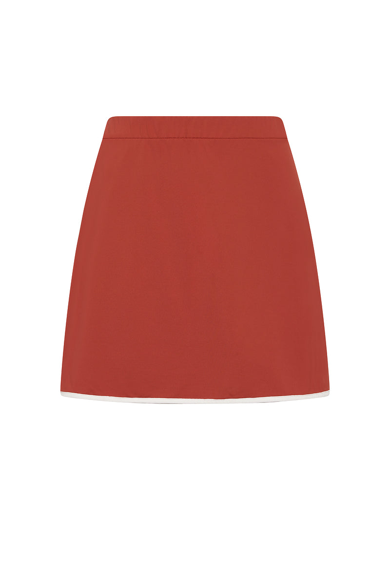 BURNT BRICK MYA SWIM SKIRT