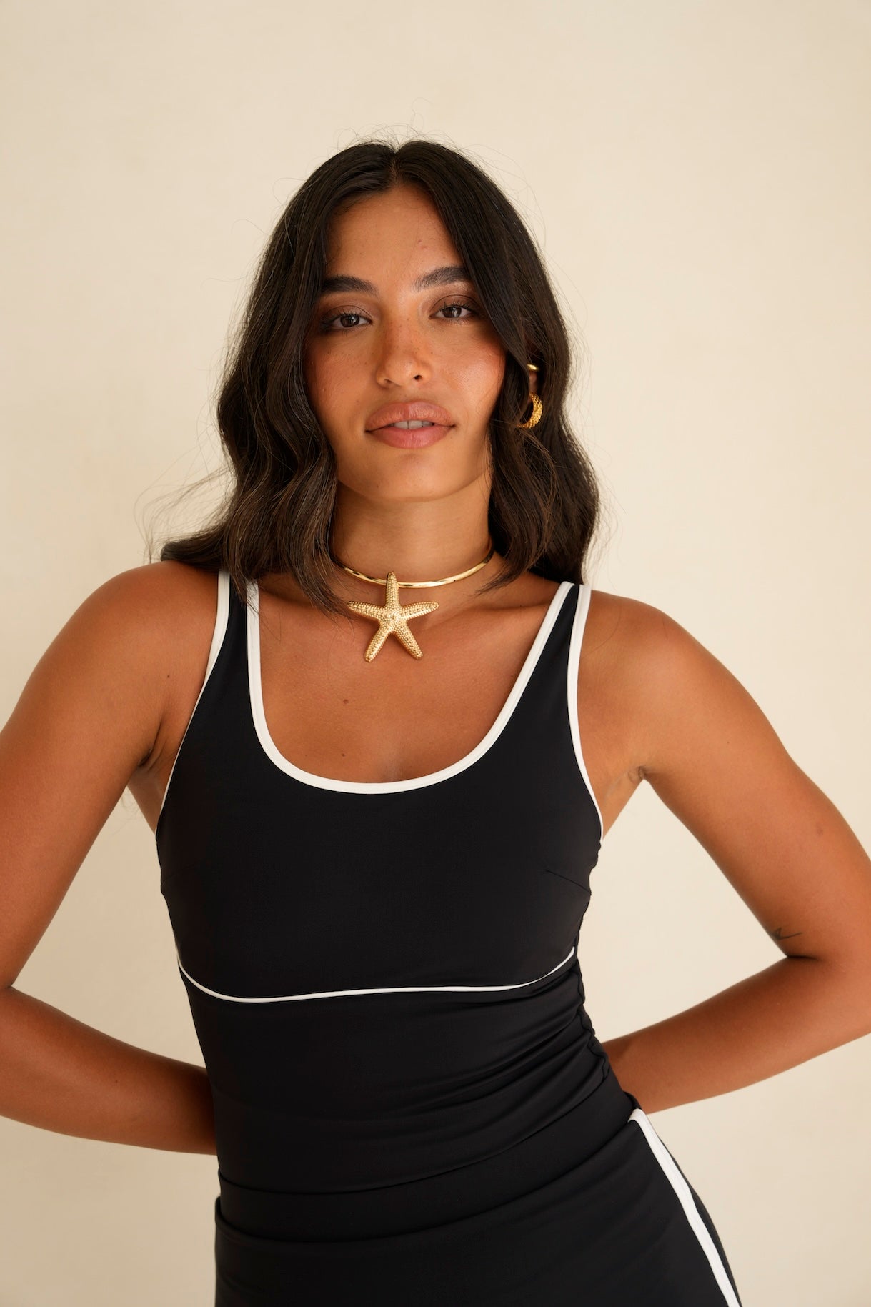 CLASSIC BLACK MYA SWIM TANKINI